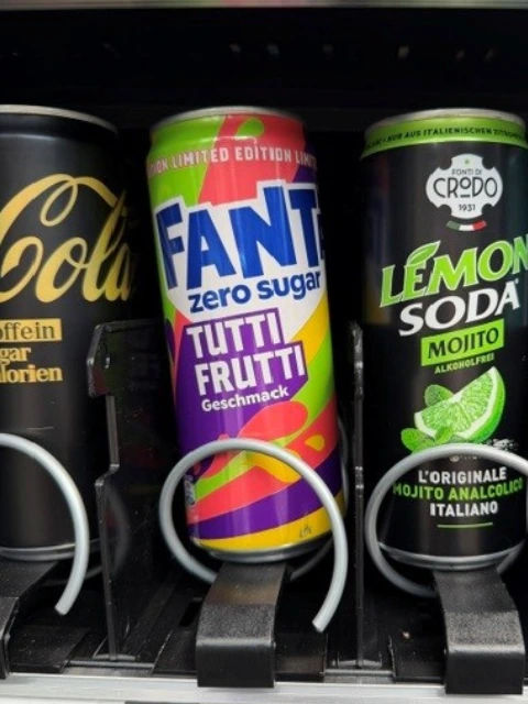 Fanta Zero Sugar Tutti Frutti und Lemon Soda Mojito im HyperMat Snackautomaten
